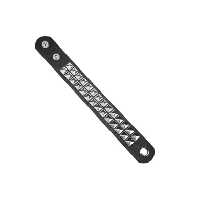 Punk Metal Gothic Rocker PU Wristband