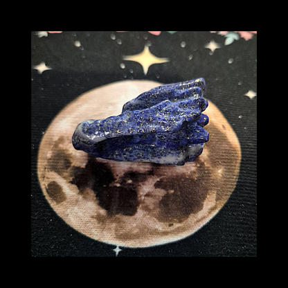 Lapis Lazuli Dragon Head Gemstone Carving Sculpture