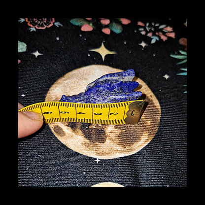 Lapis Lazuli Dragon Head Gemstone Carving Sculpture
