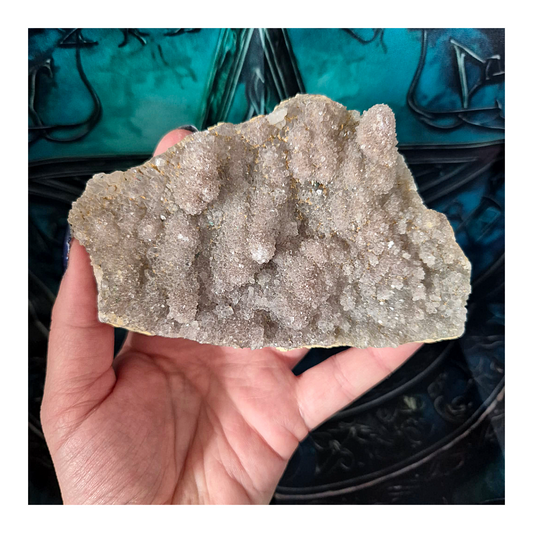 Drusy Sugar Amethyst cluster slab 200g