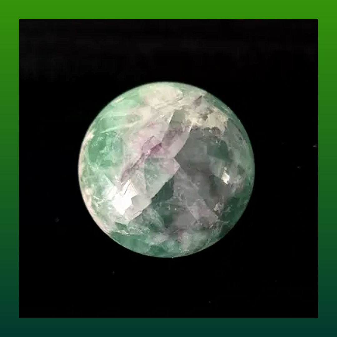 Rainbow Fluorite Sphere Orb with Internal Rainbows