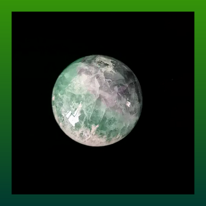 Rainbow Fluorite Sphere Orb with Internal Rainbows