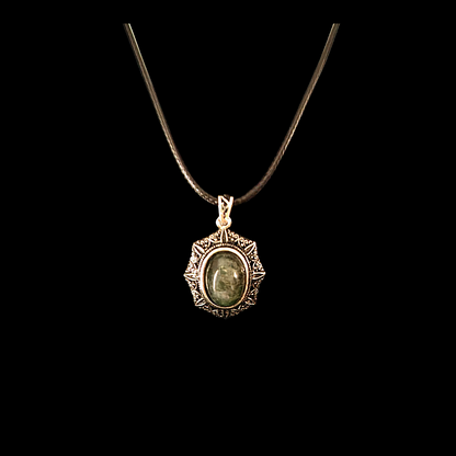 Moss Agate Pendant Necklace