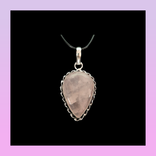 Rose Quartz Pendant Necklaces