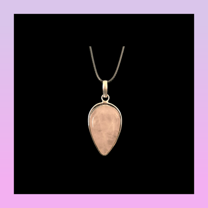 Rose Quartz Pendant Necklaces