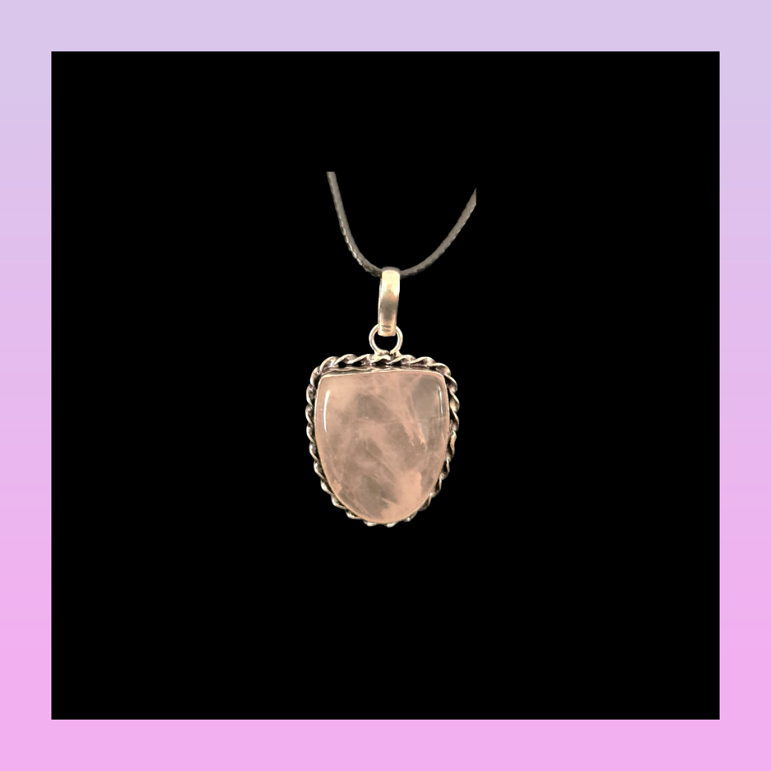 Rose Quartz Pendant Necklaces