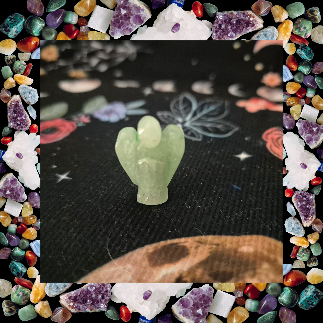 Mini Carved Gemstone Angels