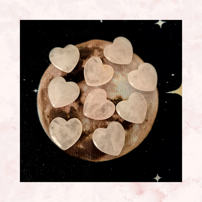 Rose Quartz Mini Heart Gemstone (2×2 cm)