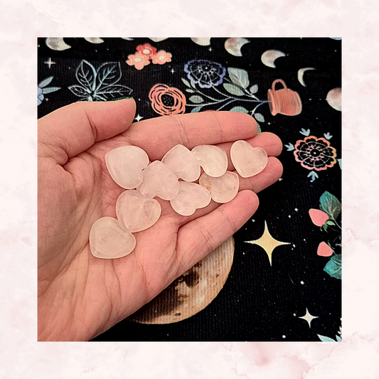 Rose Quartz Mini Heart Gemstone (2×2 cm)