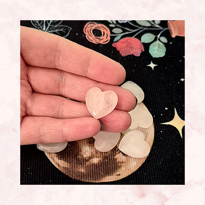 Rose Quartz Mini Heart Gemstone (2×2 cm)