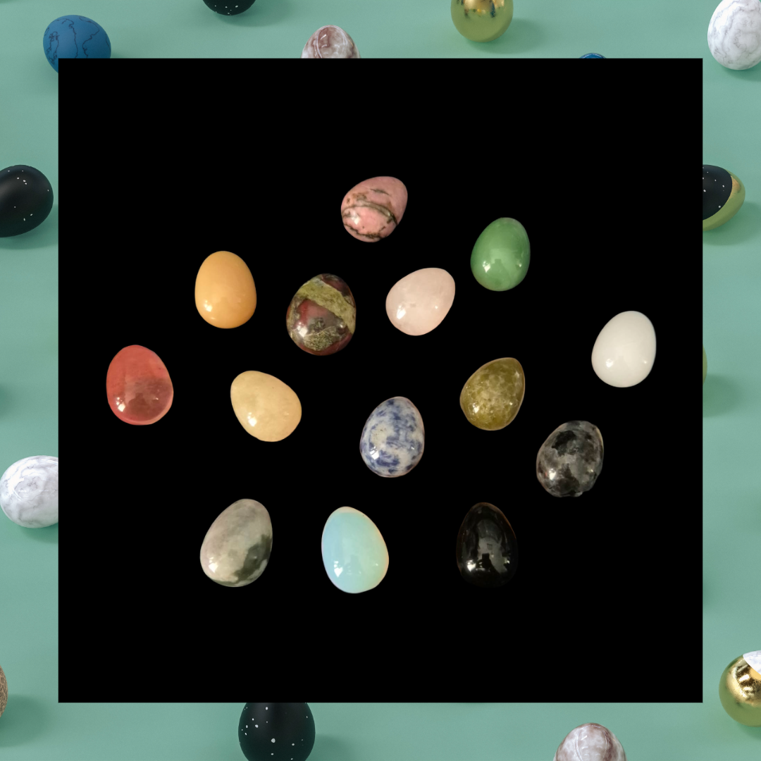 Polished Gemstone Egg – 2 cm Mini Carving