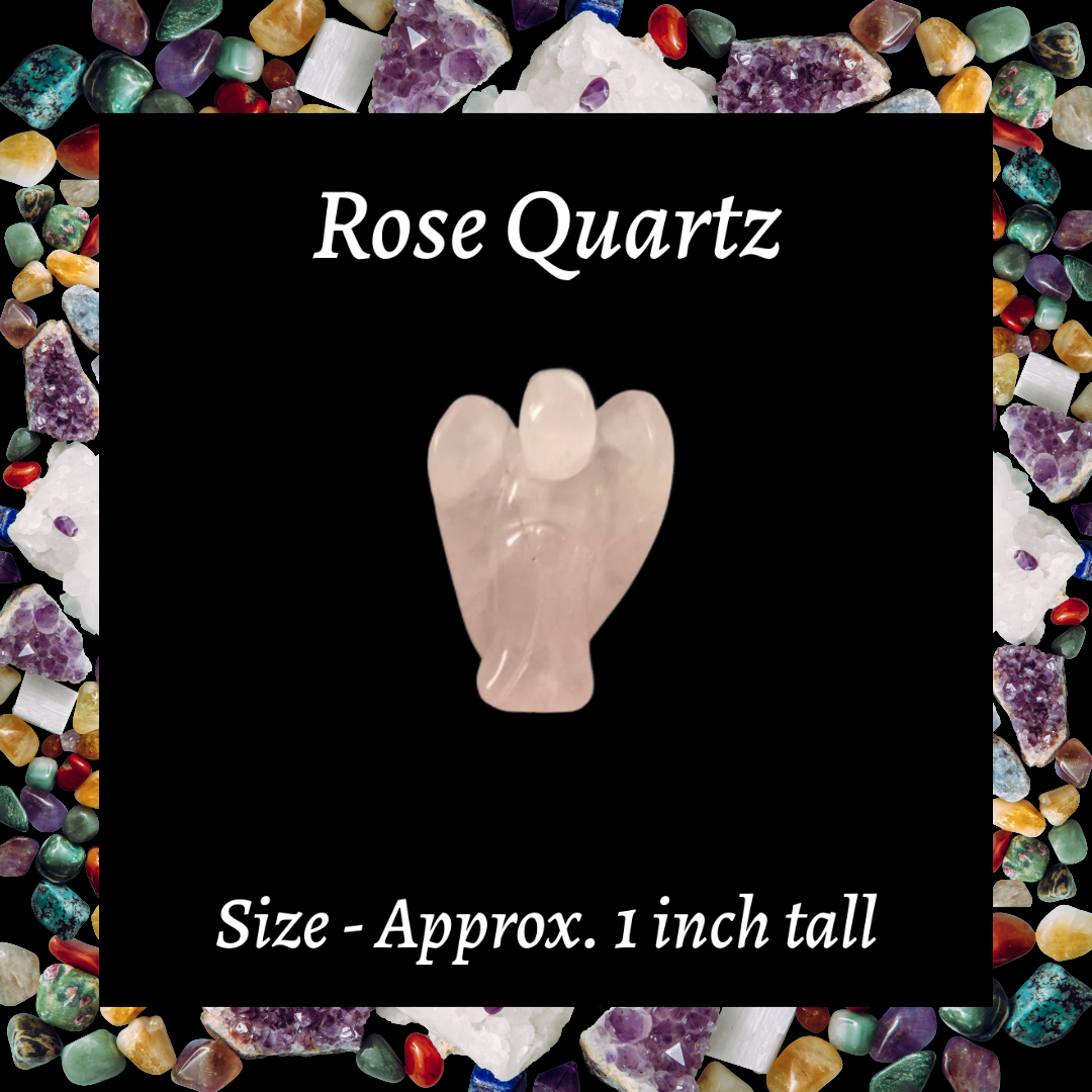 Mini Carved Gemstone Angels