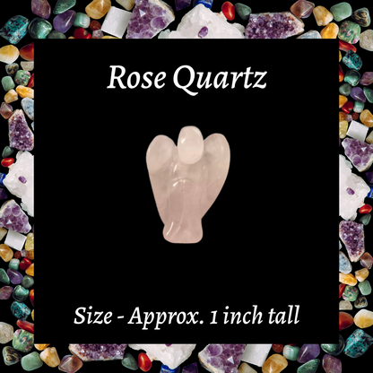 Mini Carved Gemstone Angels