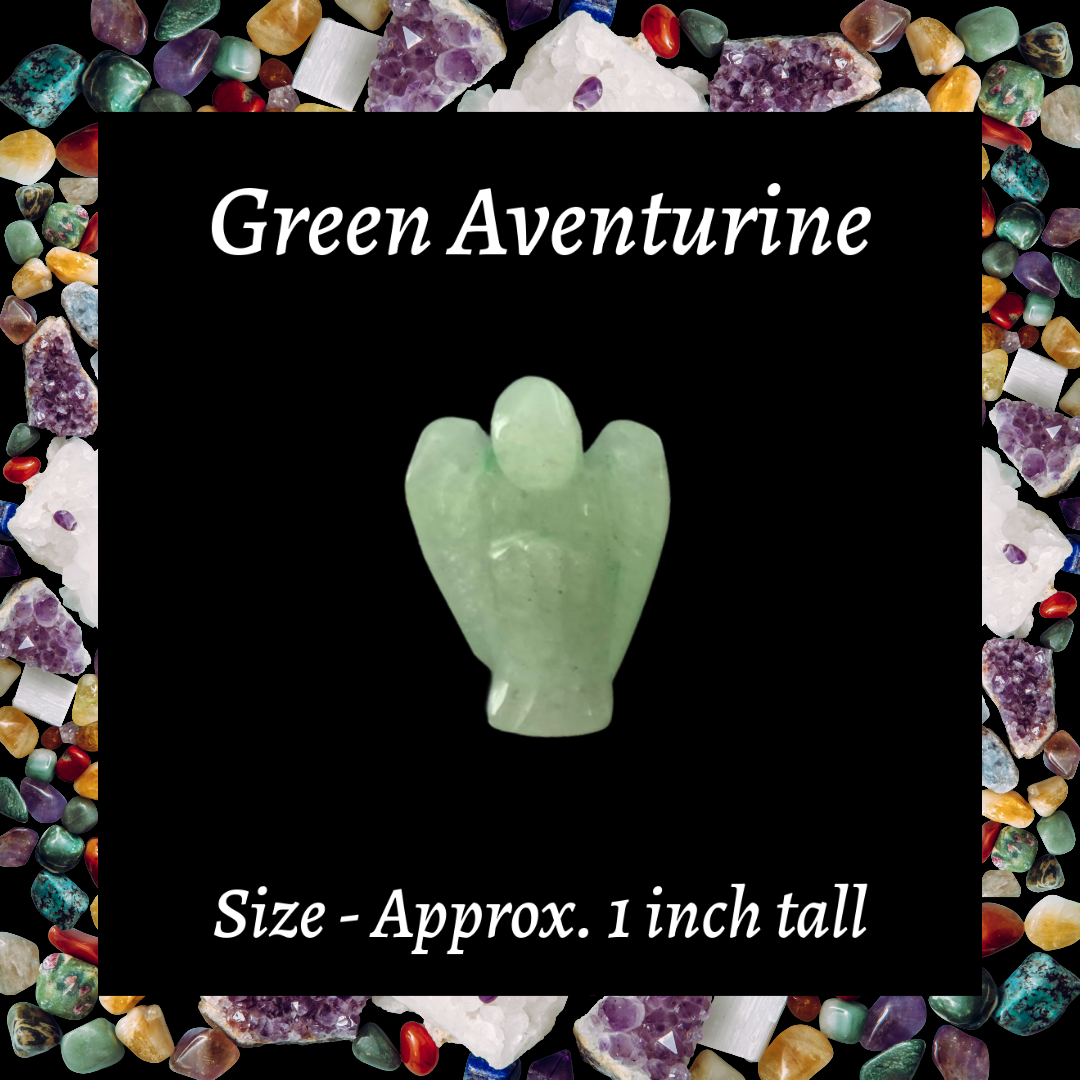 Mini Carved Gemstone Angels