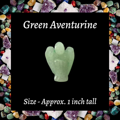 Mini Carved Gemstone Angels