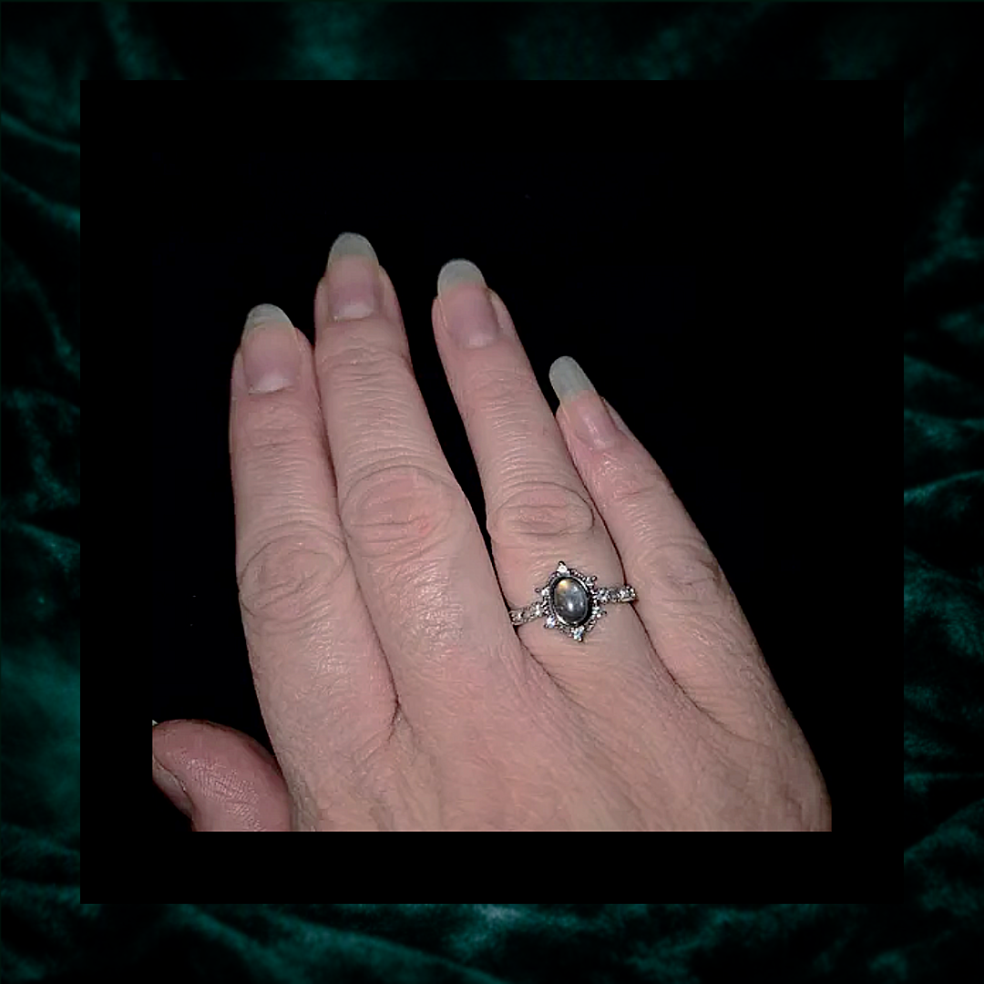 Labradorite Adjustable Ring