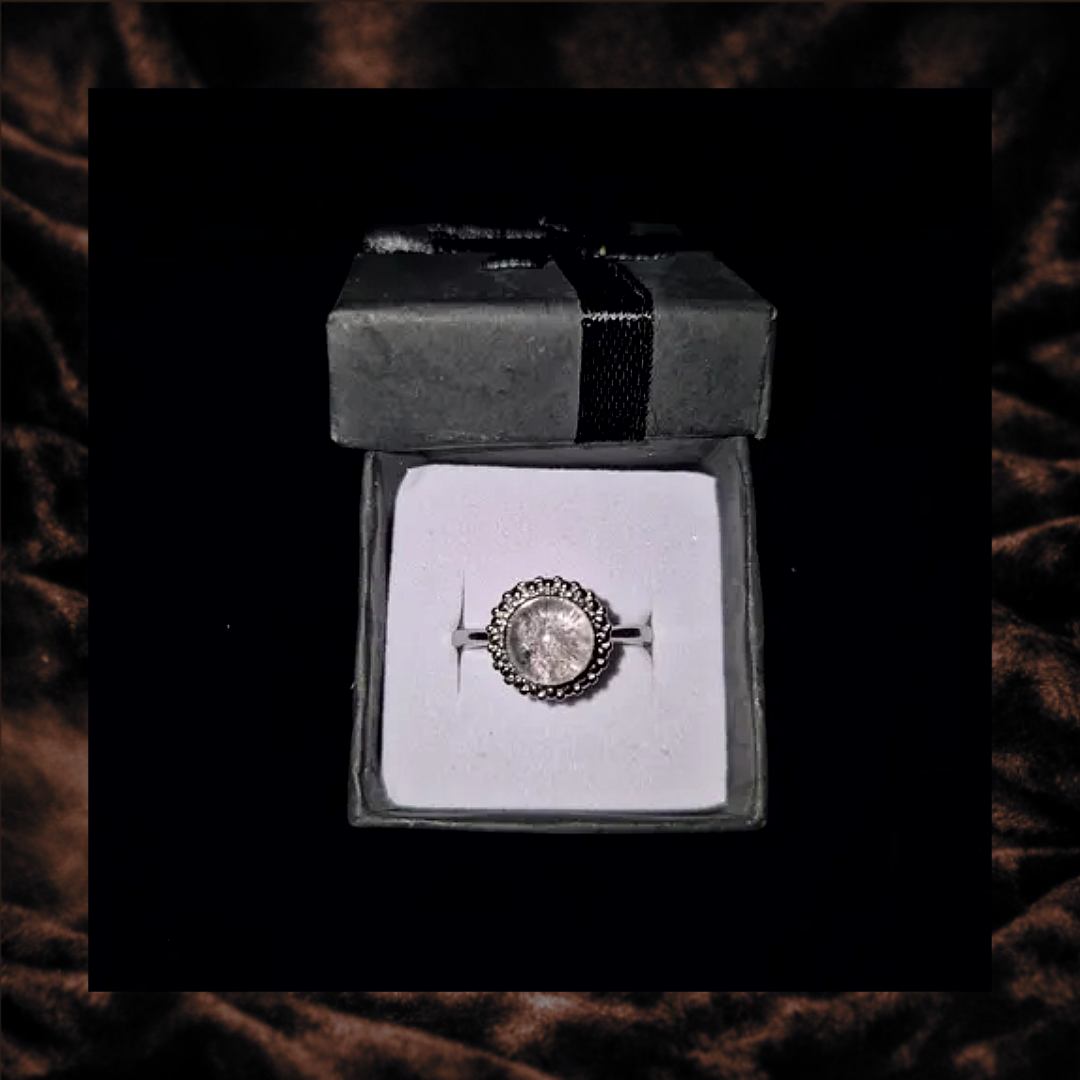 Garden Quartz Adjustable Ring