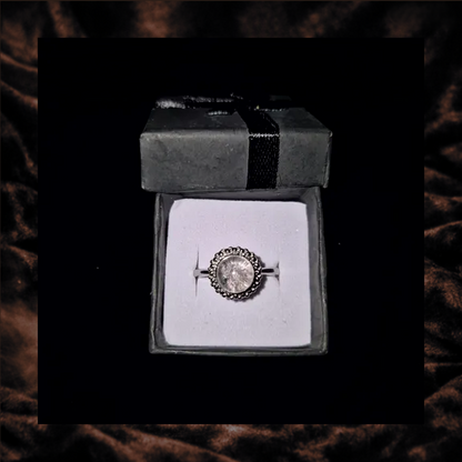 Garden Quartz Adjustable Ring