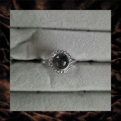 Garden Quartz Adjustable Ring