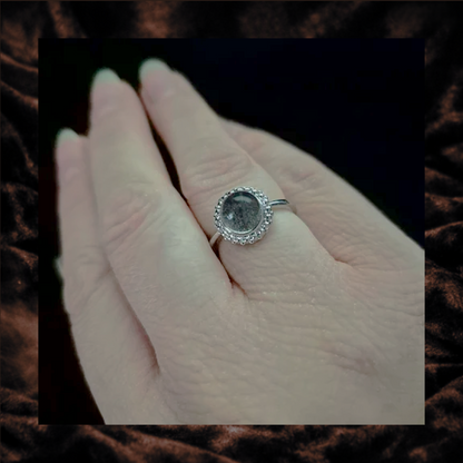 Garden Quartz Adjustable Ring