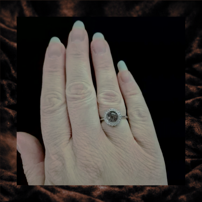 Garden Quartz Adjustable Ring