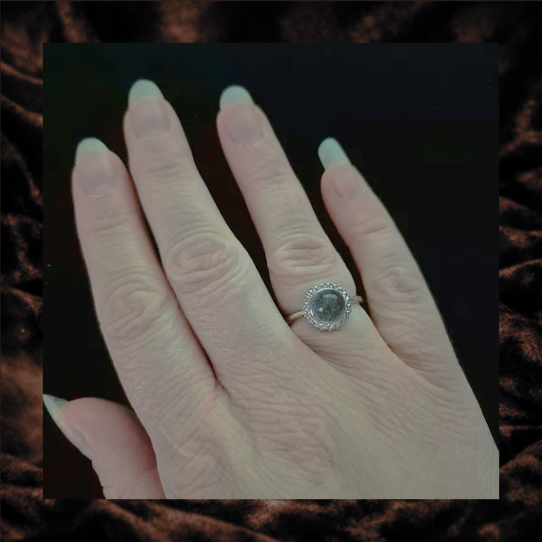 Garden Quartz Adjustable Ring