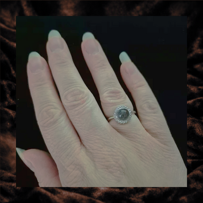 Garden Quartz Adjustable Ring