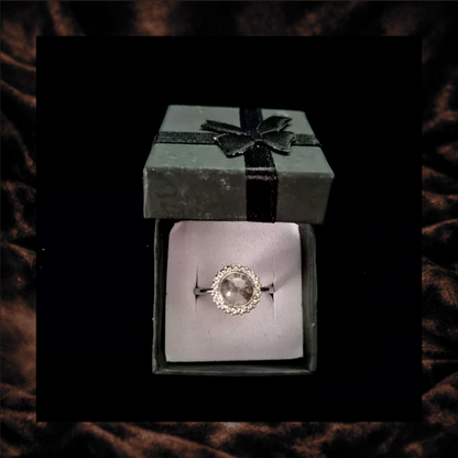 Garden Quartz Adjustable Ring
