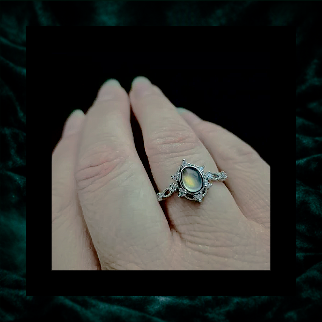 Labradorite Adjustable Ring