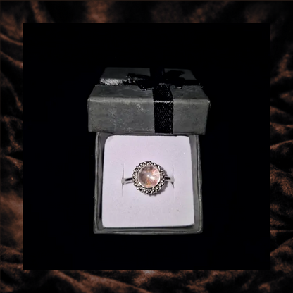 Garden Quartz Adjustable Ring