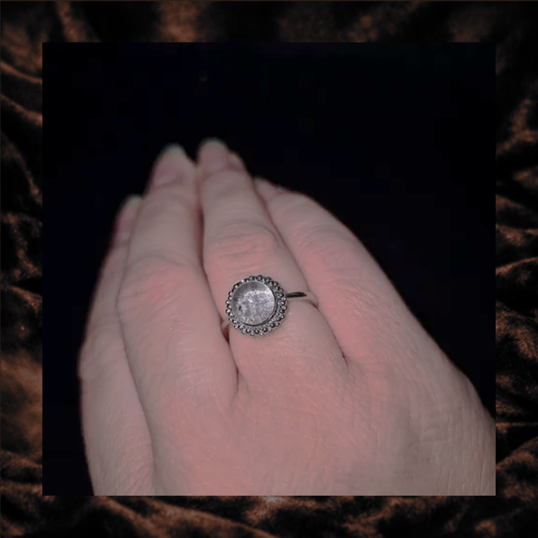 Garden Quartz Adjustable Ring