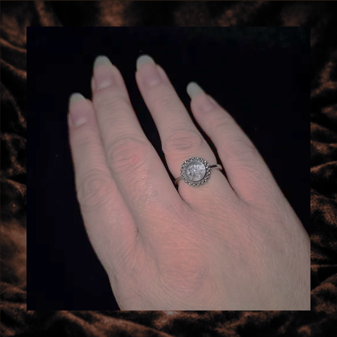 Garden Quartz Adjustable Ring