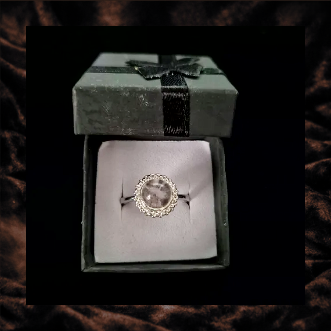 Garden Quartz Adjustable Ring