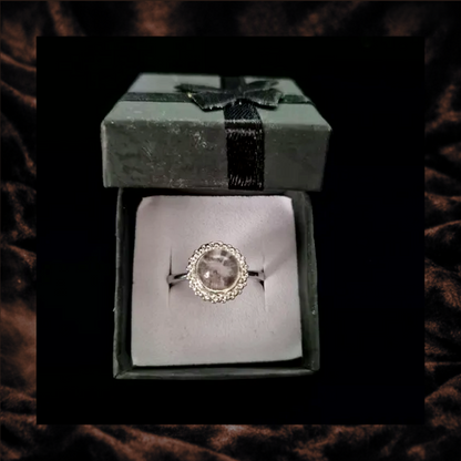 Garden Quartz Adjustable Ring