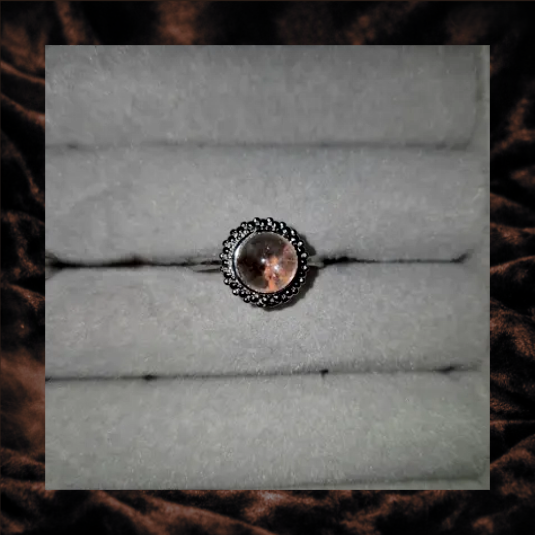 Garden Quartz Adjustable Ring