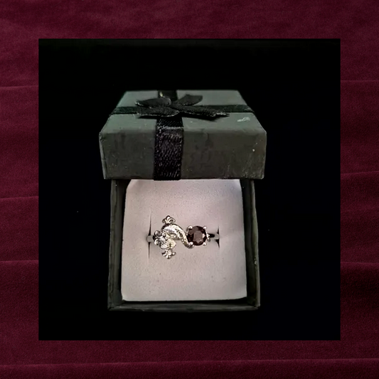 Garnet Adjustable Ring