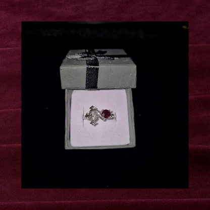 Garnet Adjustable Ring