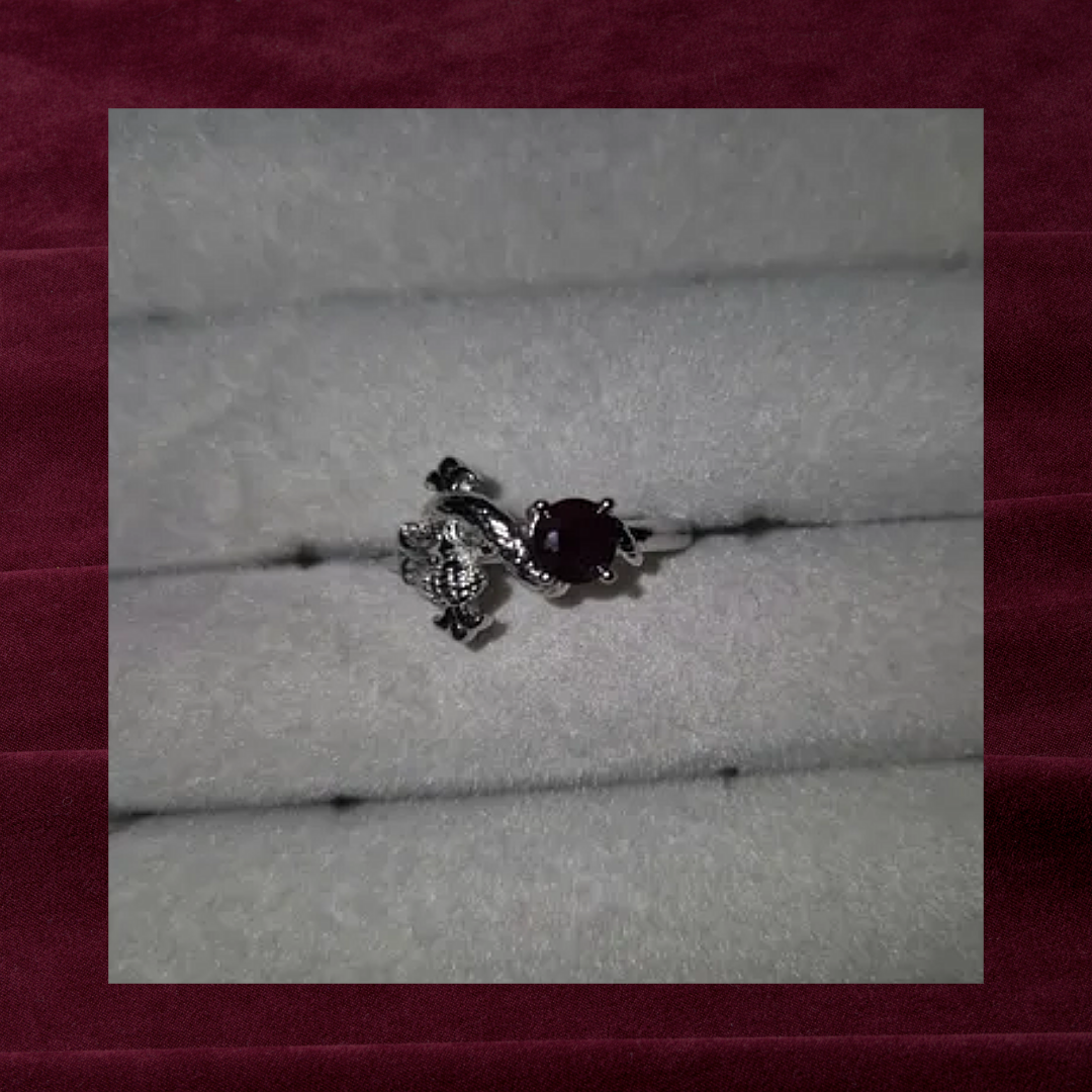 Garnet Adjustable Ring