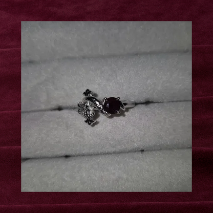 Garnet Adjustable Ring