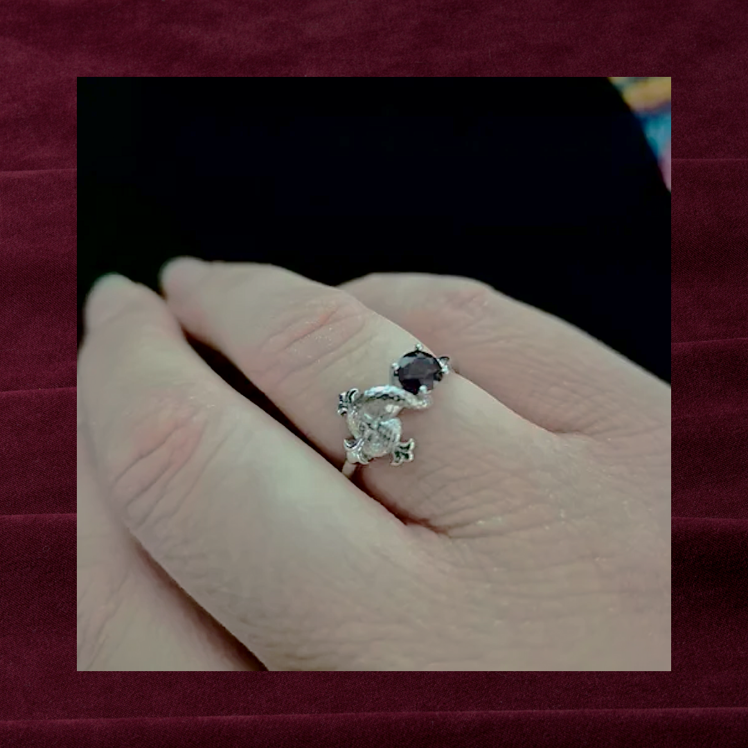 Garnet Adjustable Ring