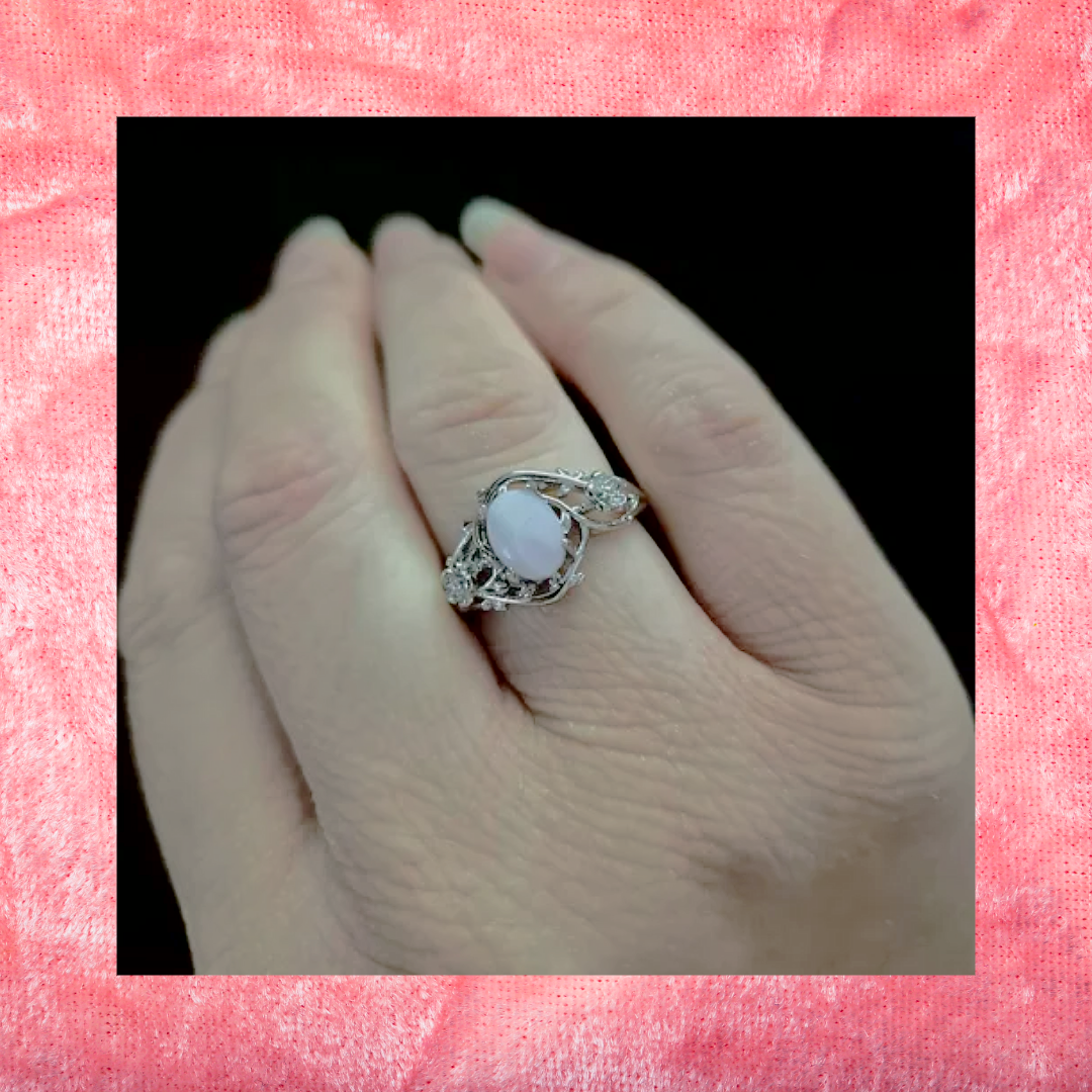 Rose Quartz Adjustable Ring