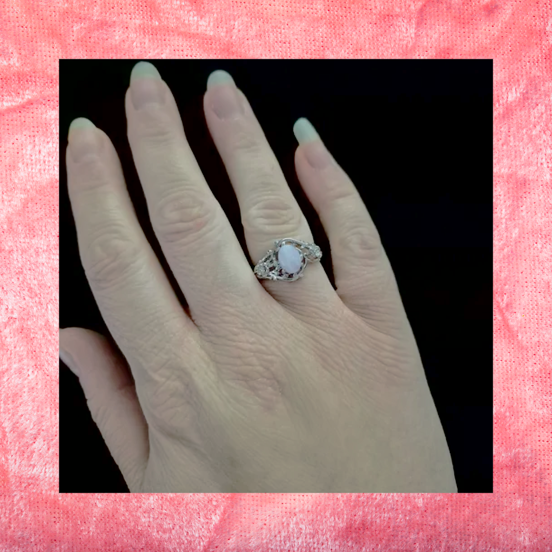 Rose Quartz Adjustable Ring