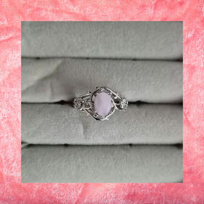 Rose Quartz Adjustable Ring