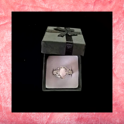 Rose Quartz Adjustable Ring