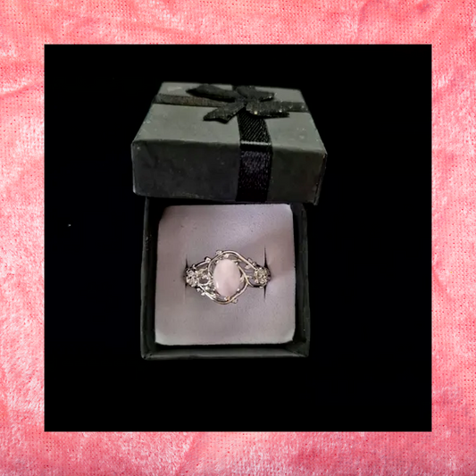 Rose Quartz Adjustable Ring