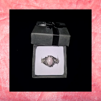 Rose Quartz Adjustable Ring