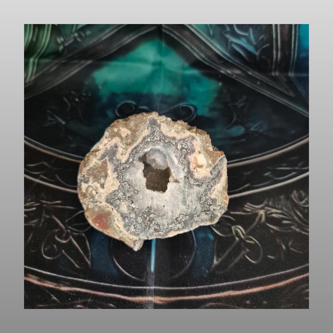 Open Quartz Geode Half