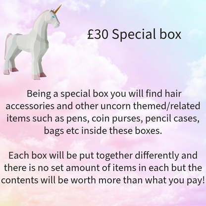 Unicorn Themed Mystery Box