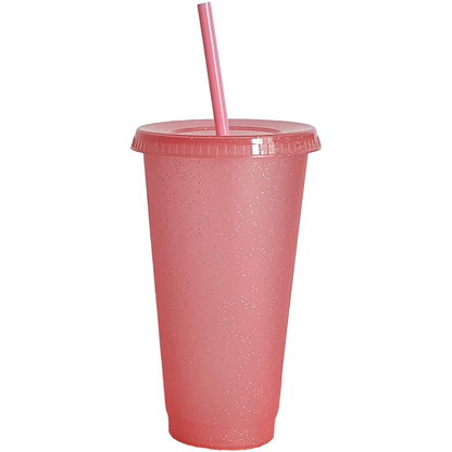 Personalised glitter 700ml cold cups