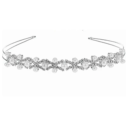 rhinestone and faux pearl headbands different styles